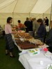Inside the cake tent